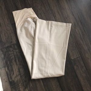 Olian Maternity Wide Leg Slacks, Khaki, Small